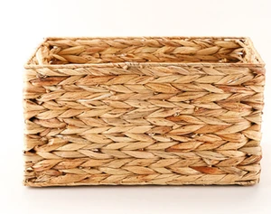 Wicker Baskets For Storage With Built-in Handles Handwoven Rattan Storage Basket