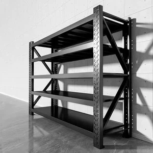 Heavy-duty Three-layer Iron Storage Rack with Snap Assembly Main Frame for Warehouse Home Use Exceptional Load-bearing Capacity