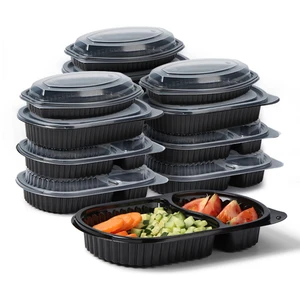 Recycled Small Food Takeout Box Microwavable Plastic Clear Plastic Food Containers With Lids Wholesale