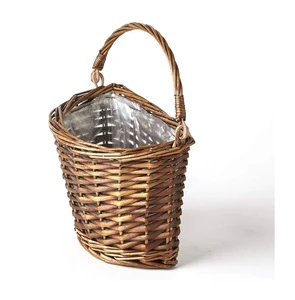 Unique rustic woven rattan basket with timeless elegance and high durability ideal for functional home storage and decoration