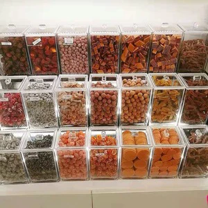 ECOBOX Candy Storage Bins Boxes Scoop Bins Plastic Airtight Candy Storage Bins With Lids