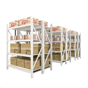 CE-Certified Heavy Duty Steel 4-Tier Storage Rack Adjustable Home Storage Rack Suitable for Warehouse Garage Basement