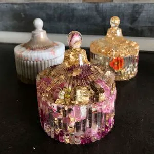 RR ENTERPRISES Designer Handmade Luxury Decorative Trinket Storage Box India Origin Model RR202515325