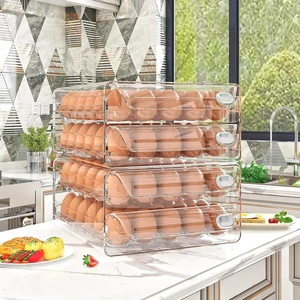 Food Grade Cold Storage Large Capacity Transparent Material Egg Storage Box