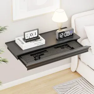 Customized Safe Floating Shelf-Secret Home Decor with Hidden Storage, Drawer & Space-Saving Design