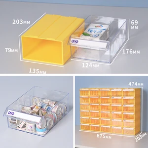 Direct Sale Small Drawer Storage Container Box Plastic Storage Organizer for Small Business for Household Storage
