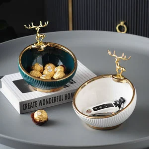 Ceramic Storage Box, Simple and High-end Storage Box, Desktop Storage Box Decoration
