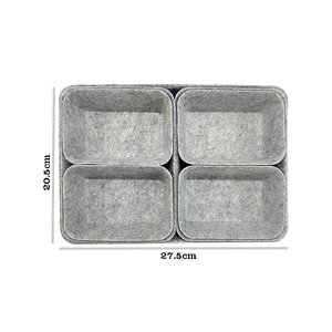 Office Drawer Organizers Trays Felt Storage Bins Drawers Dividers Box with Low Moq