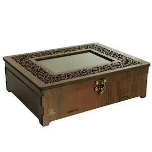Luxury Wooden Acrylic Dry Fruit Storage Box Decorative Storage for Home and Office