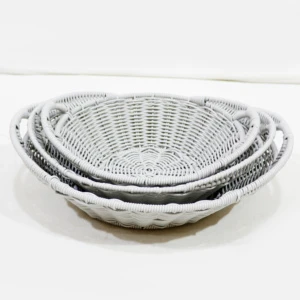 Eco-Friendly Natural Water Hyacinth Rectangular Woven Basket Tray for Bread Fruits and Home Decor Vietnam