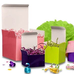 High Gloss Colored Tuck Top Decorative Storage Boxes