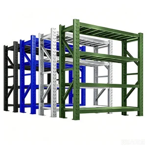 Medium Duty Boltless Smooth Coated Steel Warehouse Rack Rustproof Adjustable Storage Rack Metal Shelving for E-commerce Workshop