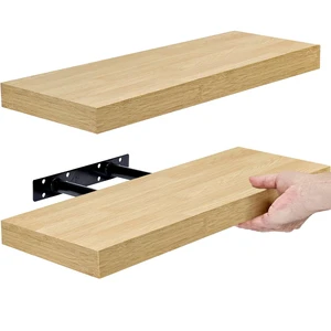 Modern Wooden Wall Floating Shelf Multifunction Storage for Bathroom Kitchen Living Room-Home Decor