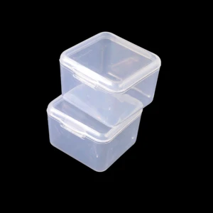 clear PP Plastic Storage Box and Storage Containers Small Rectangular Plastic Box