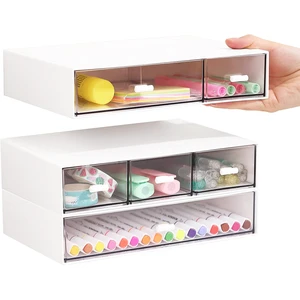 Stackable Storage Container Box Plastic Toys Organizer Case Storage Box with Handle