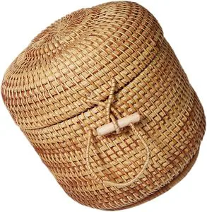 Hot Sales Vietnam 2026 Wicker Rattan Latest Collection Woven Baskets Weaved Crafts for Home Organization Items Kitchen Storage