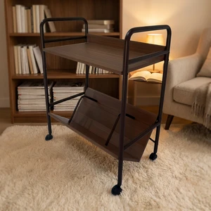 Movable Wheeled Home Storage Rack Multi-function Space-saving Organizer