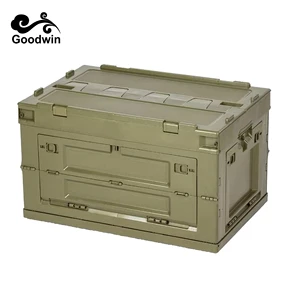 Waterproof Outdoor PP Storage Box Multi-function Folding Portable Camping Best Selling 50L Custom Logo