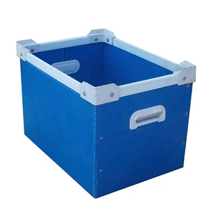 Customized Waterproof Corrugated Recyclable PP Plastic Stackable UV Printed Storage Packaging Boxes for Mobile Phone Earphone
