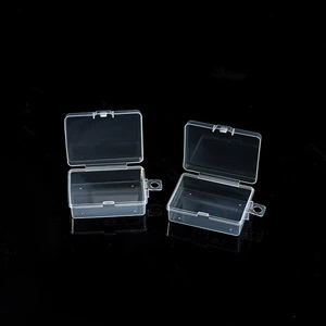 Transparent Plastic Storage Box Rectangle PP Material With Lid For Small Items Packaging Zhejiang Made