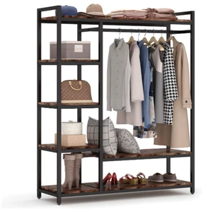 Heavy Duty Clothes Storage Household Organizer Supermarket Rack Shelf Black Iron Storage Holders & Racks Shoes Rack Shoes Stand