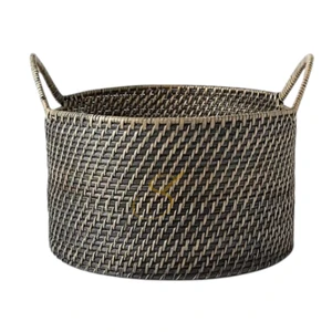 Eco-Friendly Rattan Basket, Wicker Basket, Laundry Basket with Handle