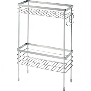 Stackable Kitchen Storage RackCountertop Spice Organizer, Bathroom & Pantry Shelf, Condiment Holder, Multi-Use Cabinet Organizer