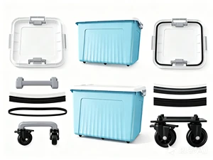 Storage Box Plastic Mould For Organization And Logistics With Stackable And Locking Lids