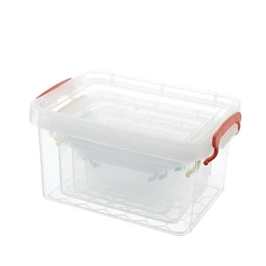 Hot Sale Mini Desktop Box clear pp Plastic Storage Boxes Organizing Bins