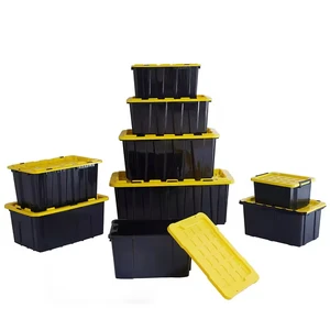 Best Quality Manufacturer Direct 60L Storage Box Heavy Duty Plastic Storage Tool Bin Box with Lid