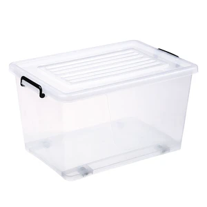 Professional Made Quality-Assured Square Plastic Waterproof Stackable Storage Box with Lid