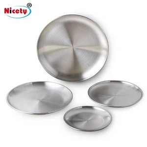 Stainless Steel Grape Shaped Serving Food Tray Fruit Tray Round Plate For Hotel