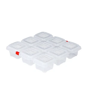 School Kindergarten Restaurant Canteen Food Sample Retention Box Small-Sized Fresh-Keeping Plastic Double-Layered Square