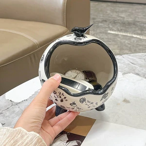Ceramic Storage, Creative Vintage Style Storage Box, Bathroom Miscellaneous Storage Box, Desktop Decoration Storage.