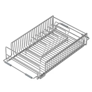 Extendable Dish Rack Multifunctional Dish Rack for Kitchen Counter Anti-Rust Dish Drainers with Cutlery Cup Holders