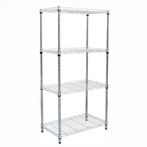 Classic Ultra Durable Solid Steel Wire Rack Organizer Heavy Duty NSF Storage Rack Shelf for Living Room Garage Warehouse Kitchen