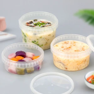 Microwavable Transparent Plastic Deli Container Leak Proof With Termper Evident
