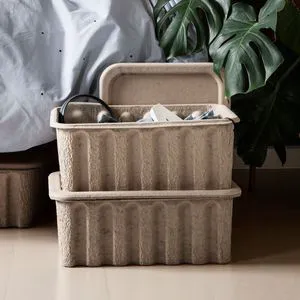 Custom Size Ecofriendly Mold Pulp Box For Home Storage Box Cheap Price