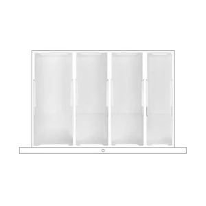 Popular White Small Plastic Modern Storage Tray Lightweight Non Slip Base for Bedroom Dresser Organize Cosmetics and Jewelry