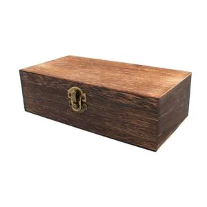Solid Wood Decorative Storage Box with Lid