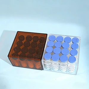 PS Plastic Eco-Friendly Durable Lightproof Vial Storage Box for Pharmacy Hospital Clinic Peptide Freezer Medicine Modern