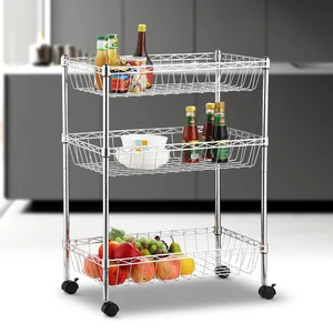 Wholesale 3 Tier Storage Rack Kitchen Storage Organizer Good Price Storage Racking for Standing Type