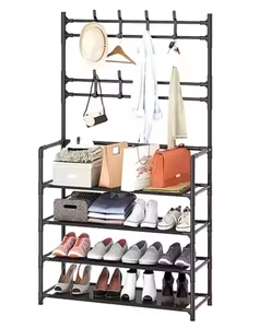 Bangke 5 Layer Stainless Steel Large Capacity Storage Holders Multifunctional Shoe Rack With Hall Stand
