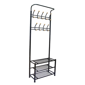 Multifunctional Living Room Furniture Entryway Organizer Coat and Shoes Storage Rack Clothes Hanger