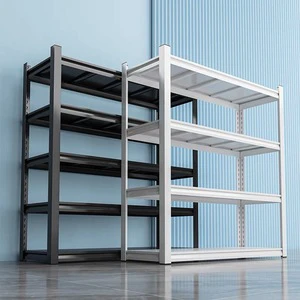 Steel Heavy Duty Multi-level Adjustable Metal Supermarket Rack Corrosion Resistant Eco-Friendly Quick Installation Utility