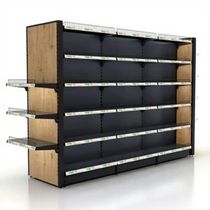 Highbright Fashion Trend Heavy Duty High Quality Metal Gondola Shelving Supermarket Rack with 5-Shelf Display Stand for Retail