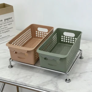 Wholesale Stackable Plastic Storage Baskets for Home Organization Clothing Sorting Desktop Office Use