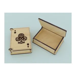 RR Enterprises Classic Style Wooden Card Game Decorative Storage Box Made in India