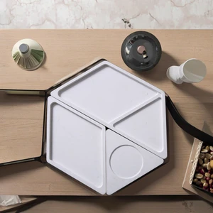 High Quality Concrete Material Household Hotel Multi Purpose Storage and Decoration Hexagonal Storage Combination Storage