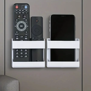 Convenient Remote Control Box Non-slip Remote Control Holder Strong Load Bearing Storage Data Cable Receiving Hole Phone Stand